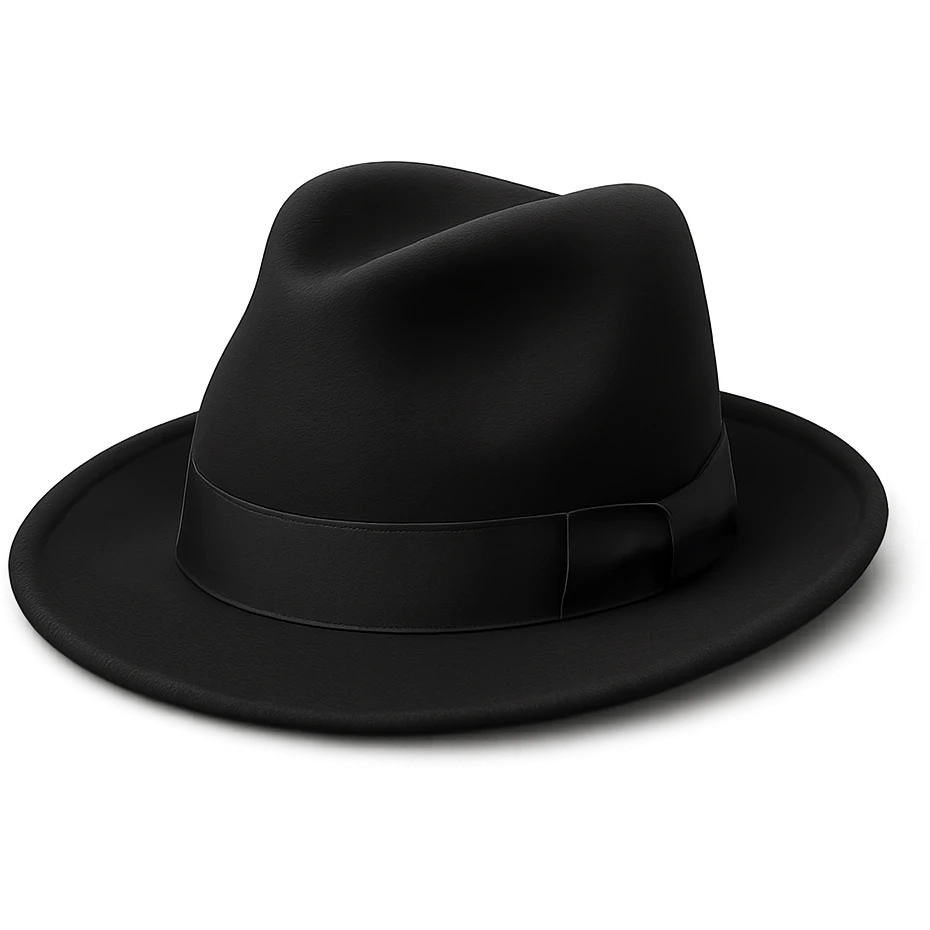 black hat emoji