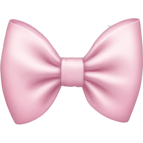 light pink bow emoji