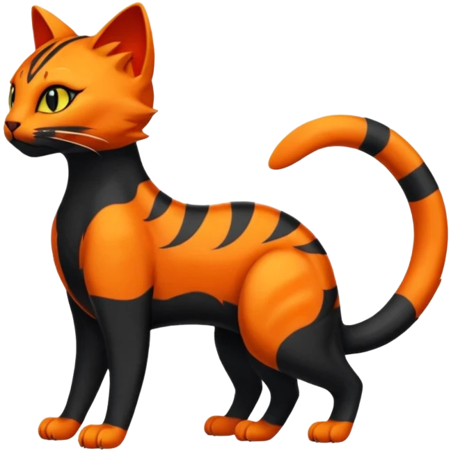 Salandit-Litten-Bastet-Fakémon-hybrid-creature (full body)  emoji