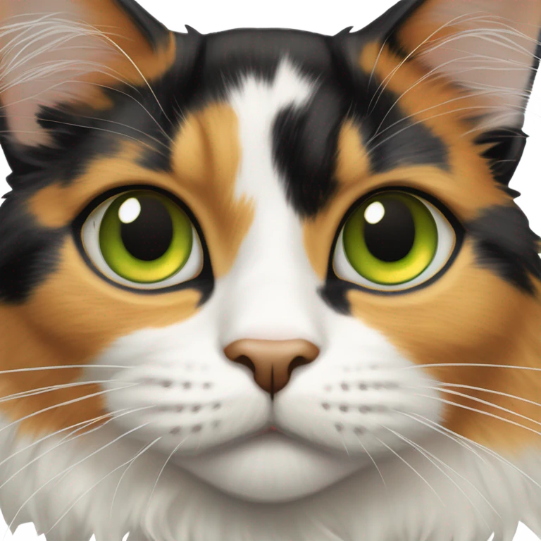 A calico cat face emoji