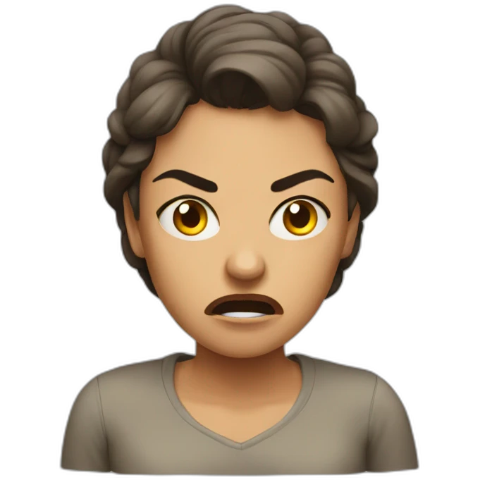 Angry woman emoji
