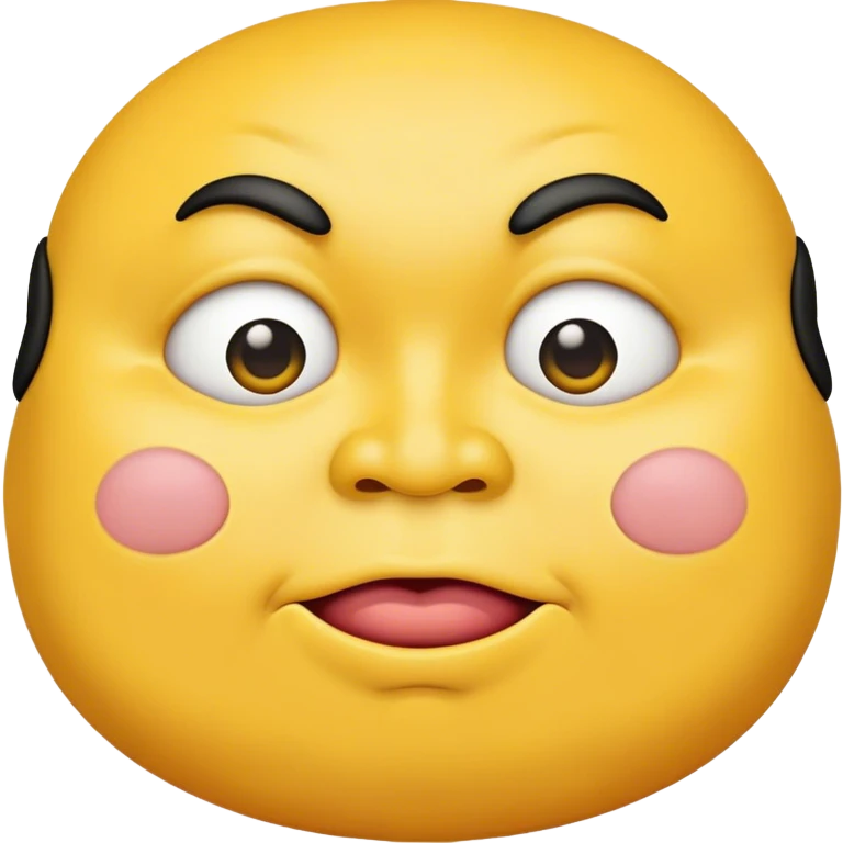 Really fat emoji face  emoji