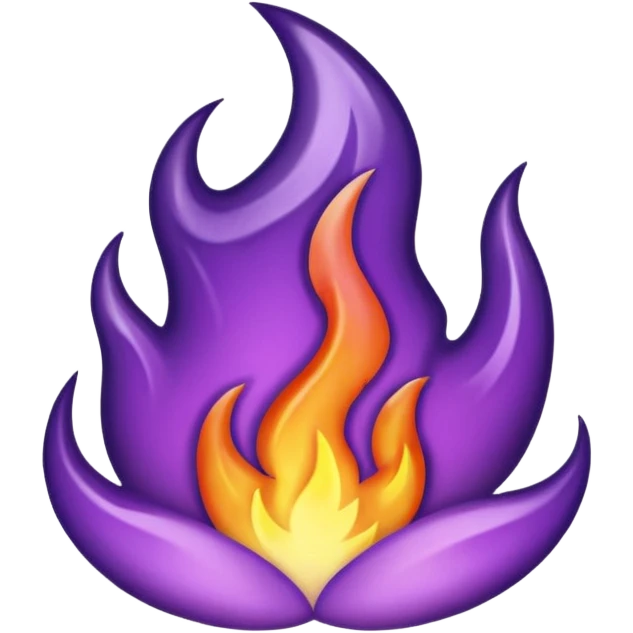 Purple flame emoji
