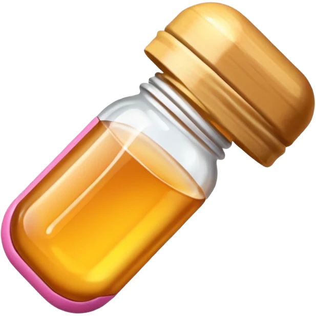 honey and a pink pill (iphone emoji styled) emoji