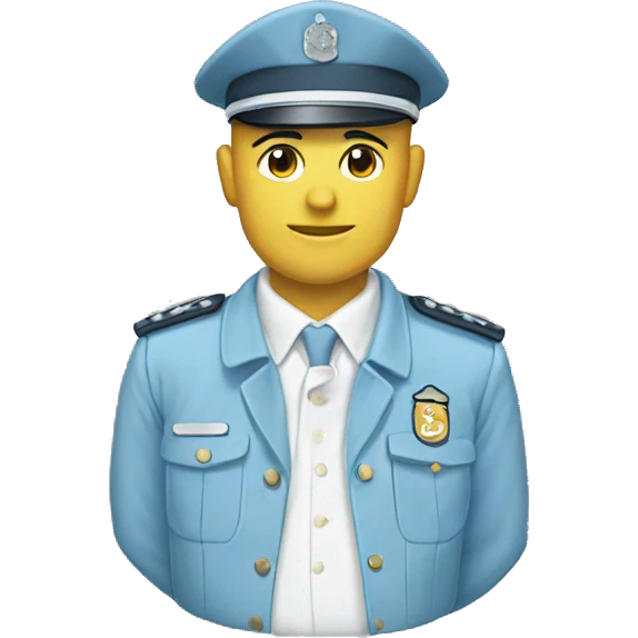post uniform light blue emoji