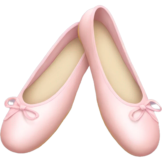soft pink ballerina shoes emoji