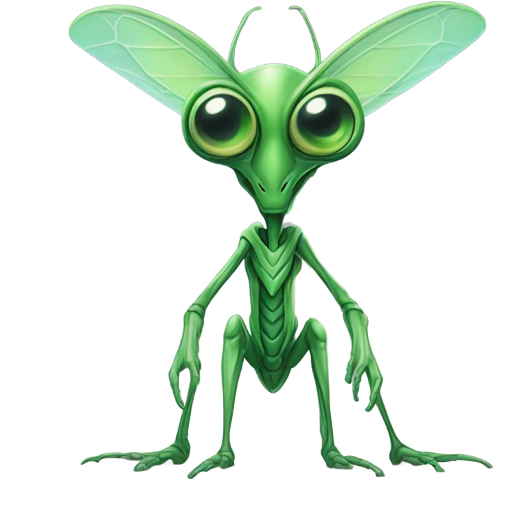 elohim alien  mantis emoji
