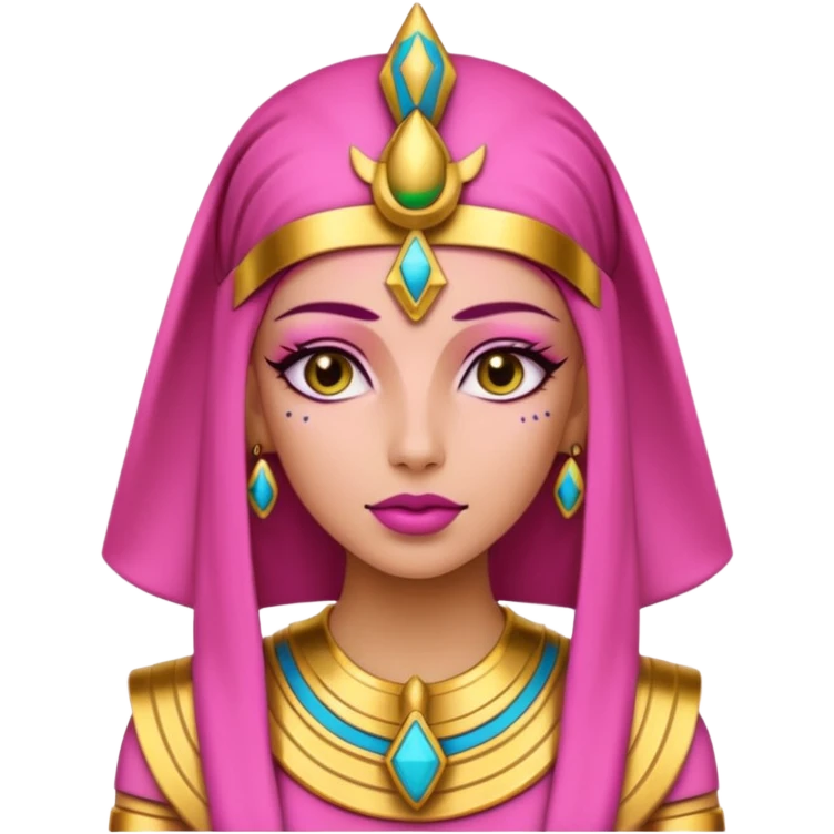pink skin woman Pharaoh emoji