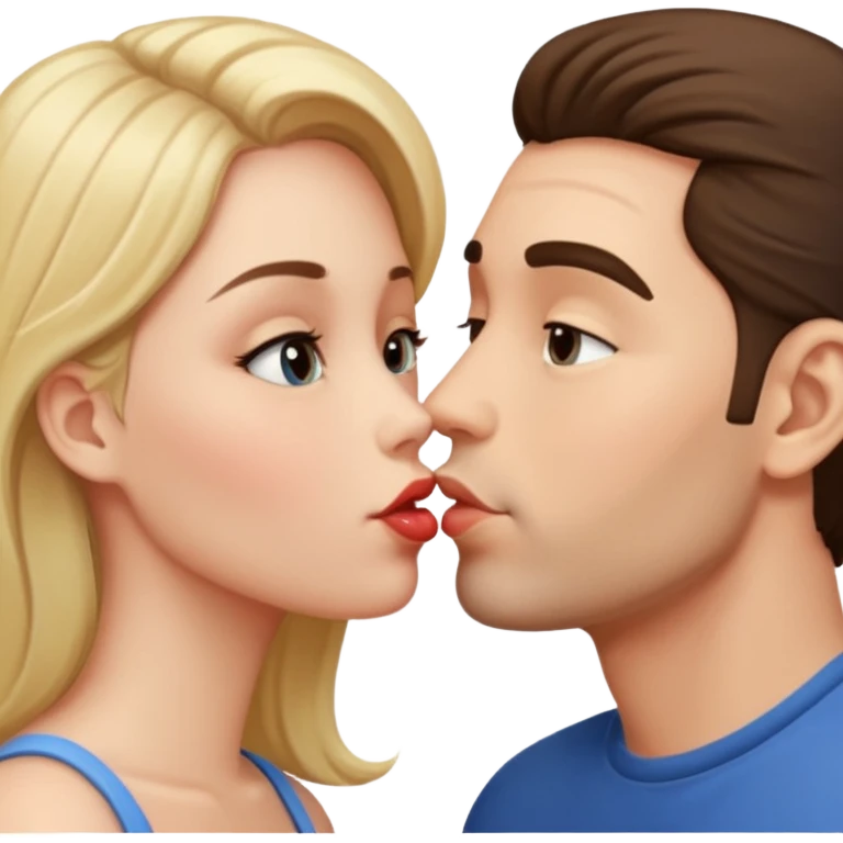kissing my man emoji