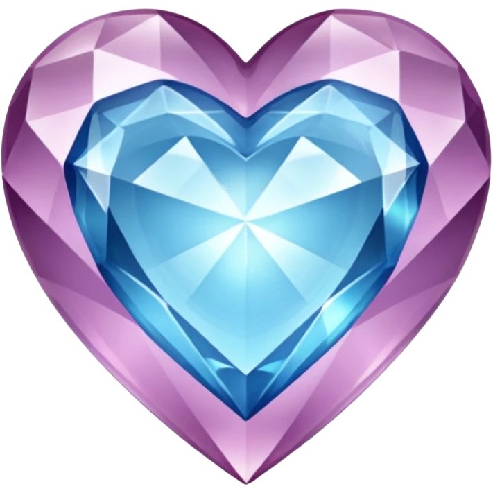 Crystal heart emoji