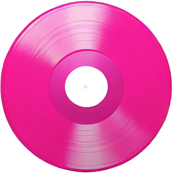hot pink vinyl record emoji