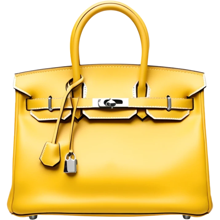 light yellow hermes birkin bag emoji