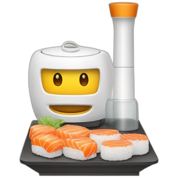 Aspirateur et sushis emoji