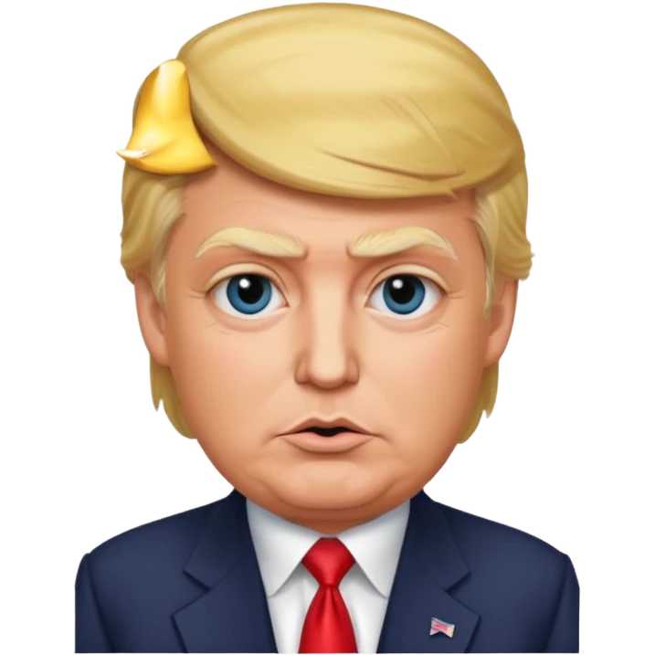a donald trump with makeup on emoji