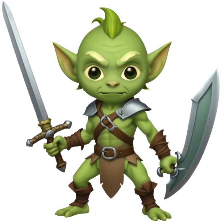 goblin with sword animated emoji