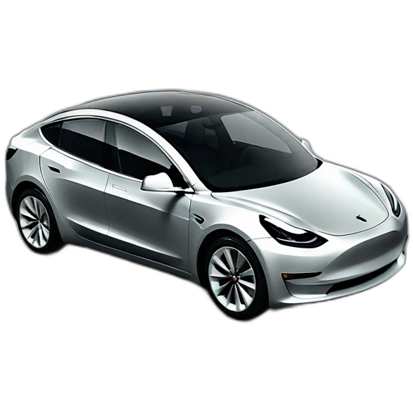 tesla-model-3-grey emoji