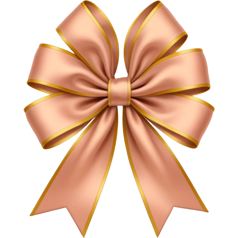 Coquette flesh color ribbon emoji