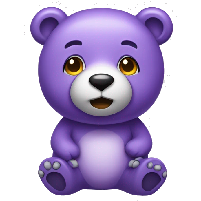 purple-cute-bear light  emoji