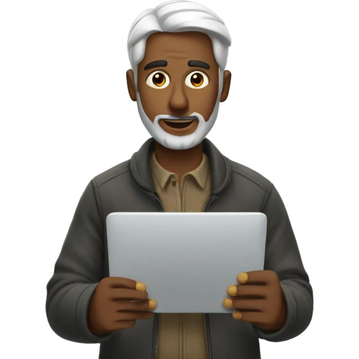 man checking his email emoji