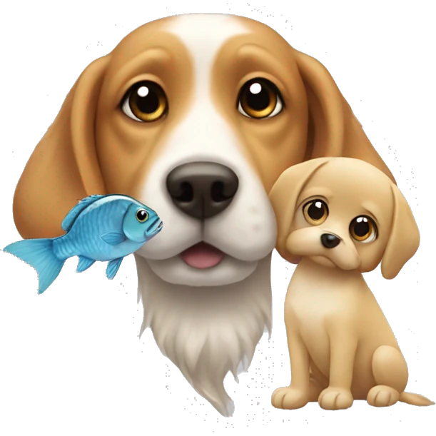 fish with dog emoji