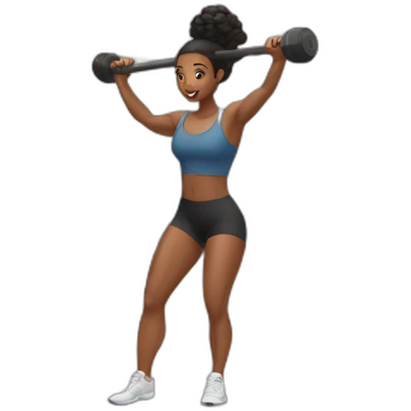 women training gym emoji