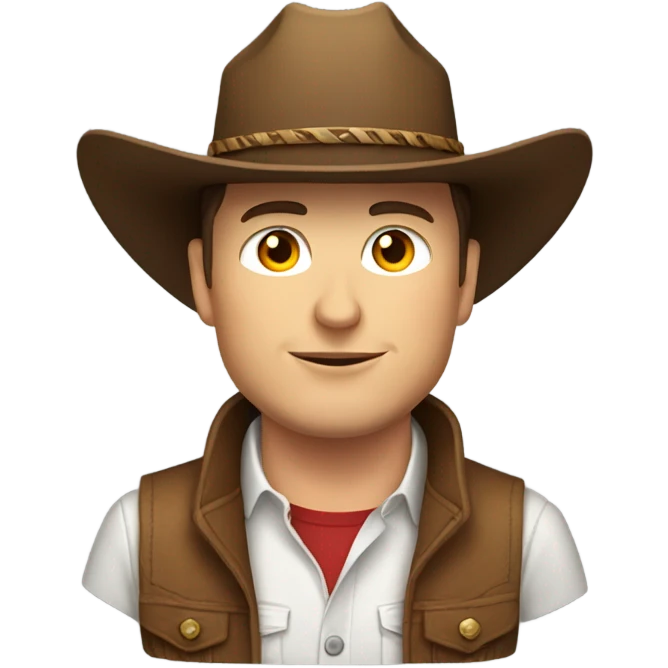 Elon musk with cowboy hat emoji
