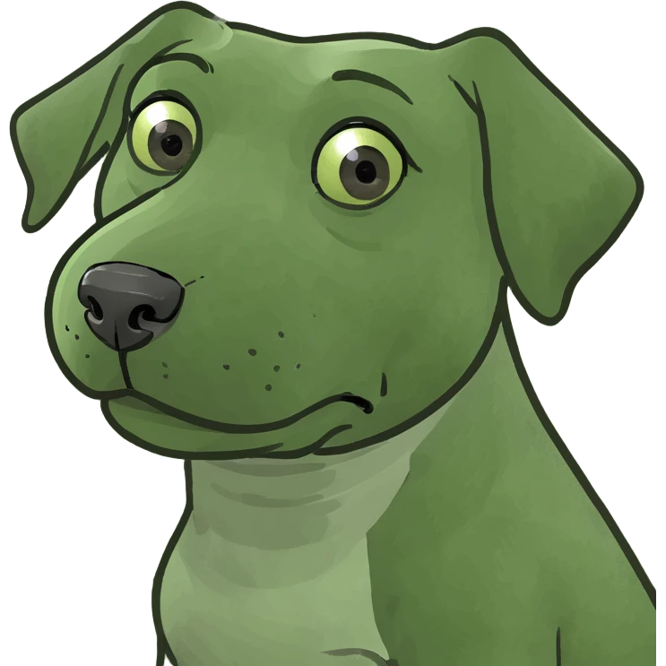 dog giving side eye emoji