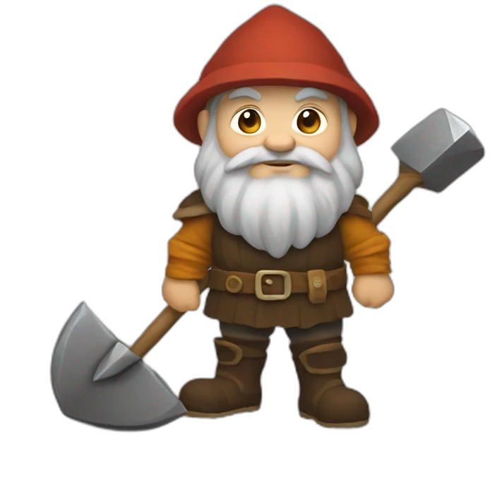 Dwarf with pickaxe emoji