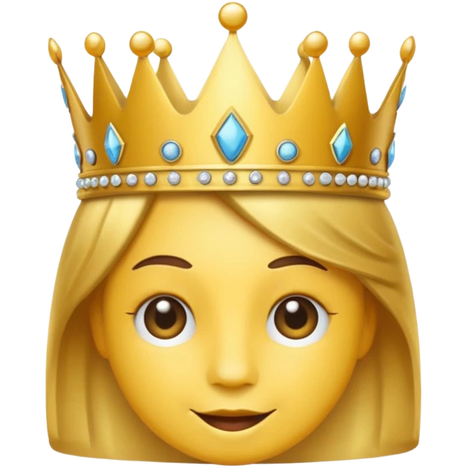 Wink emoji with crown emoji