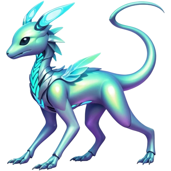 Futuristic Ethereal Modern Fakémon-creature-hybrid Full Body emoji