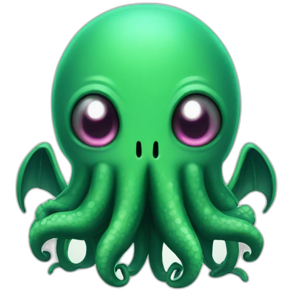 cute cthulhu happy emoji