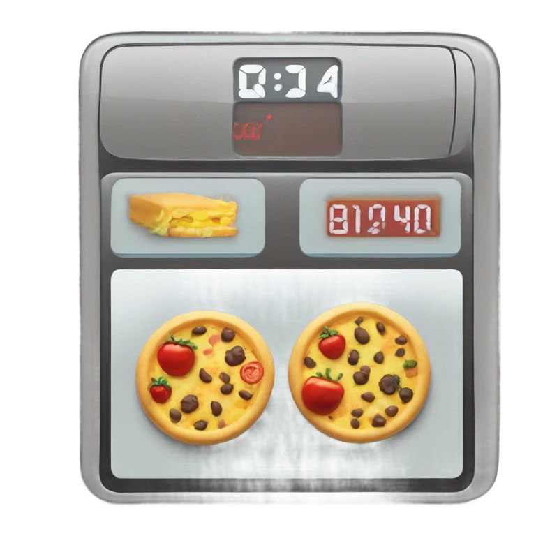 📊 Calorie Tracker – A digital screen showing calorie count. emoji