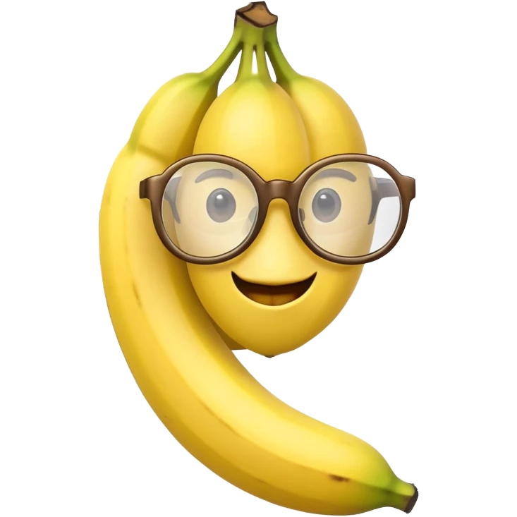 banana with glasses emoji