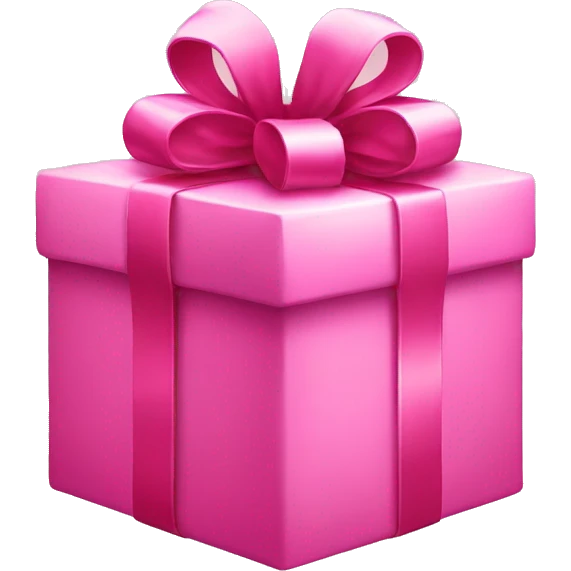 Pink Christmas gifts emoji