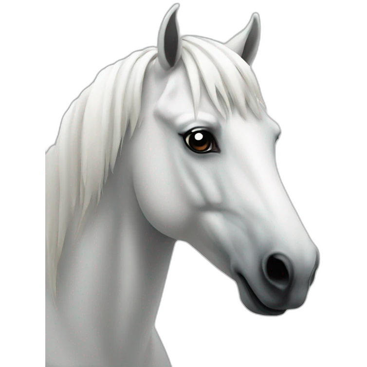 white horse logo emoji
