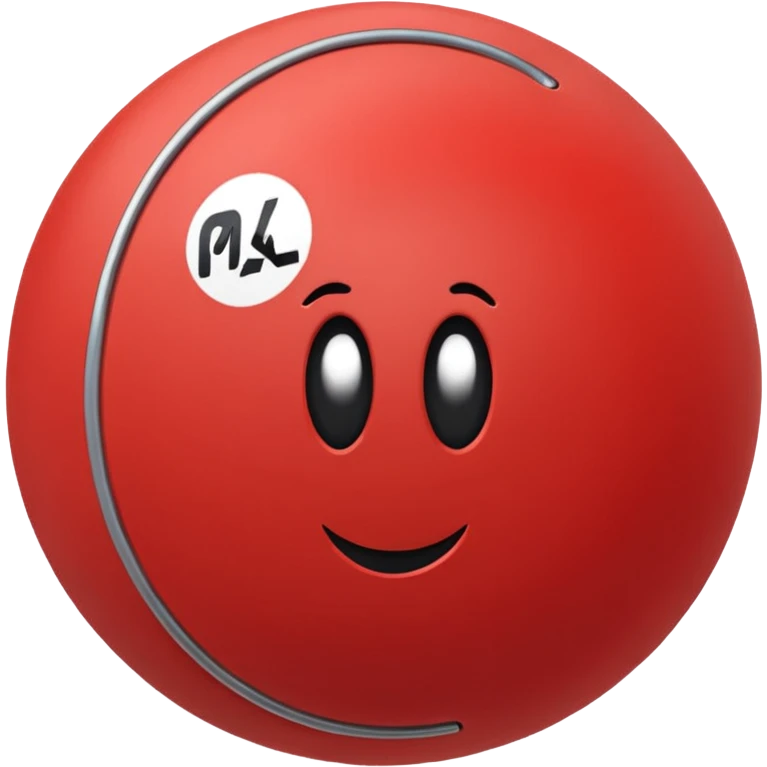 Pull-ball with MB written in the circle in on it emoji