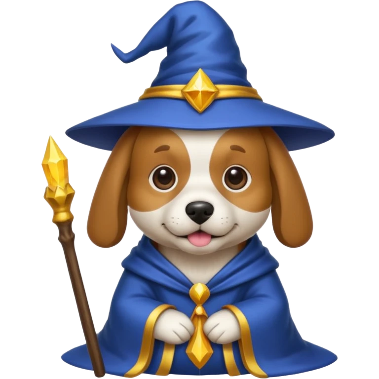 Dog wizard emoji