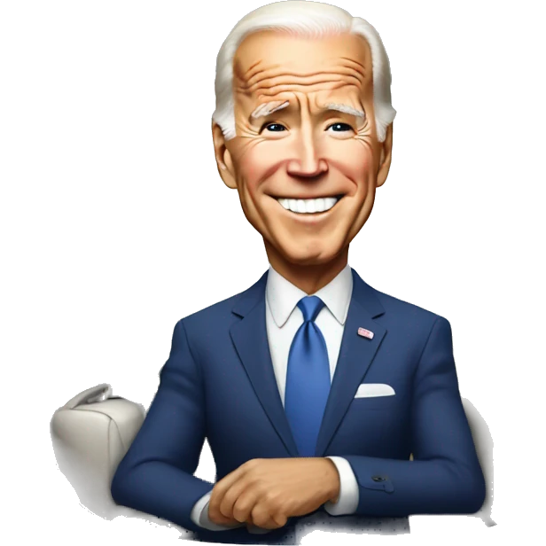 Joe Biden in the coach emoji