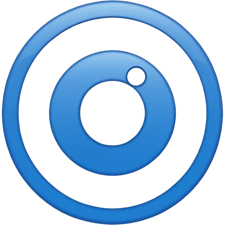 "Símbolo no formato de círculo, fundo sólido na cor azul oficial do Instagram (#0095F6), com um check branco nítido e alinhado no centro. Estilo minimalista, sem sombras, exatamente como o selo de verificação do Instagram." emoji