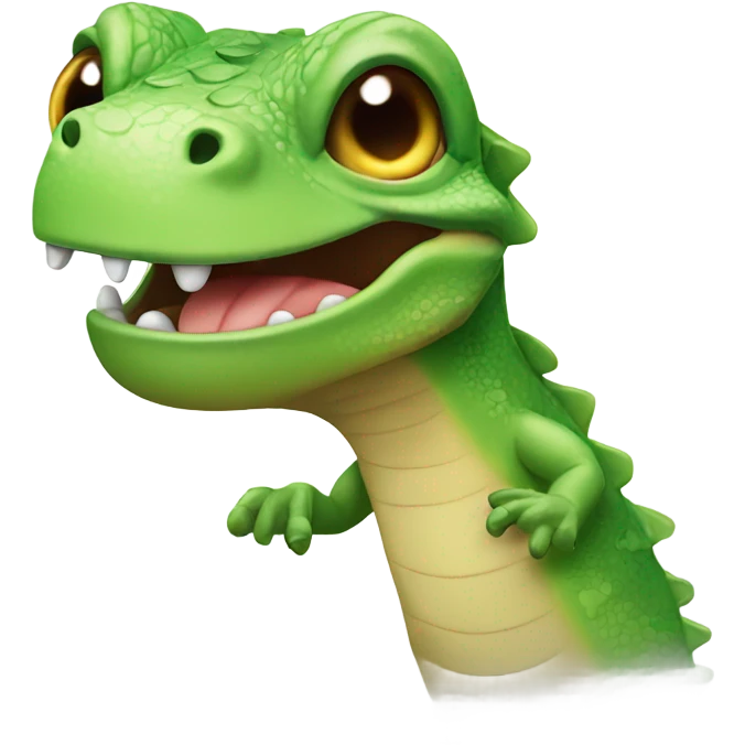 Happy lizard emoji