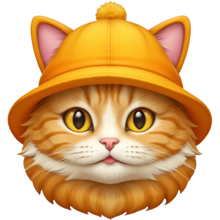 cat with yellow hats emoji