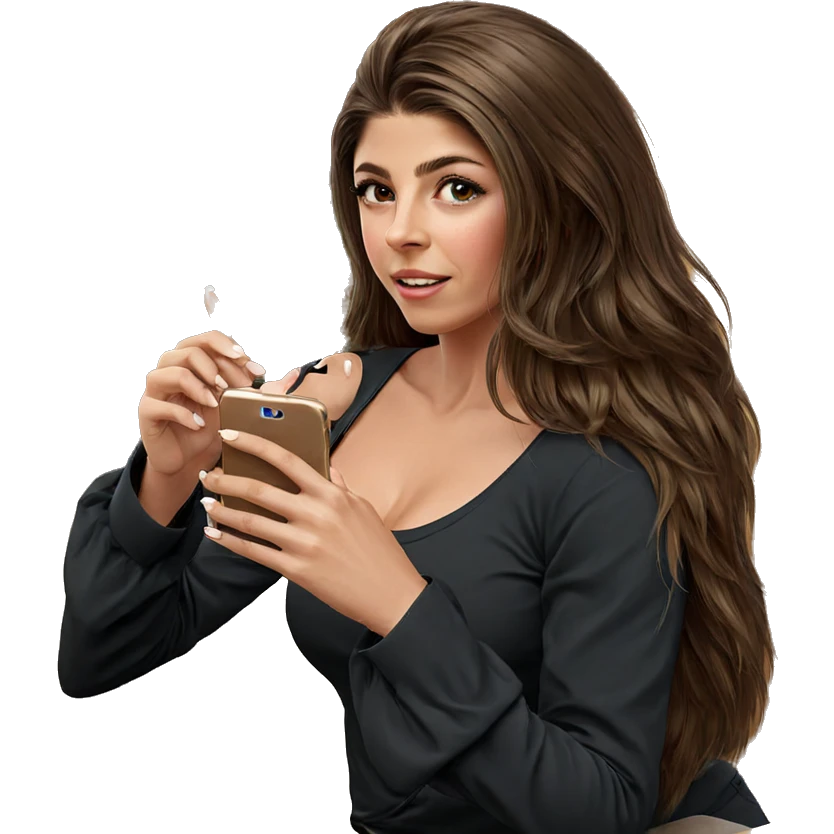 realistic portrait of girl emoji