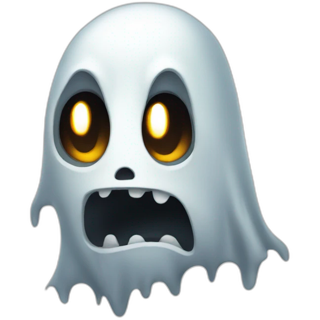 scared ghost emoji