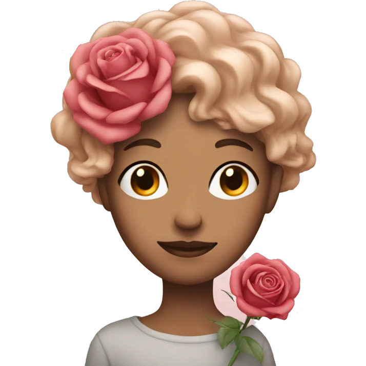Face with rose  emoji