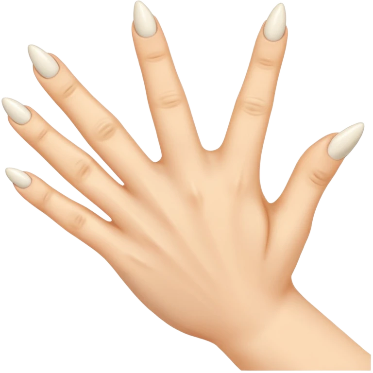 a hand but the middle finger and ring finger is twisted emoji