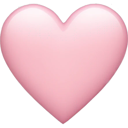 light pink heart emoji
