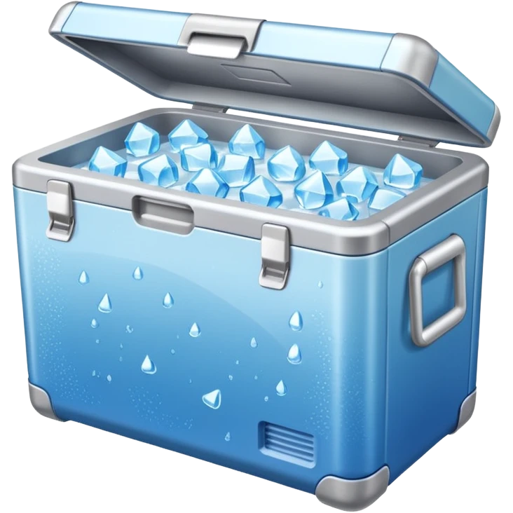 Cooler with ice in it emoji