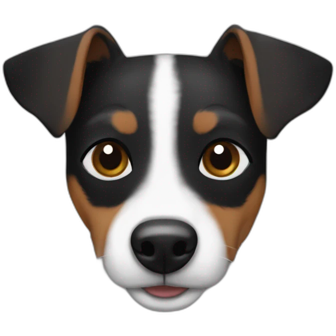 black and brown jack russell emoji