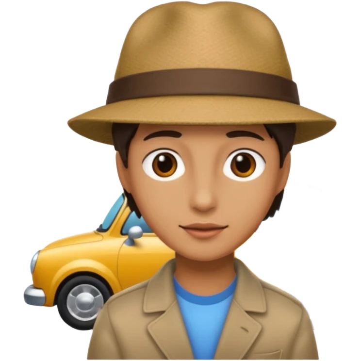 A car ave hat emoji