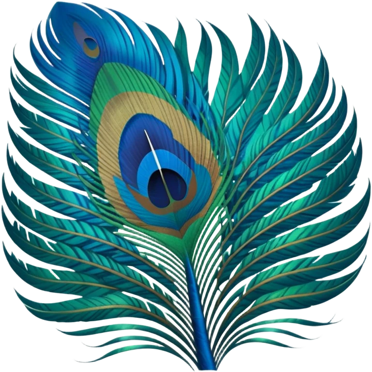 Peacock feather emoji emoji